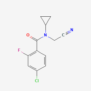 4-chloro-N-(cyanomethyl)-N-cyclopropyl-2-fluorobenzamide