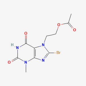 2-(8-Bromo-3-methyl-2,6-dioxopurin-7-yl)ethyl acetate