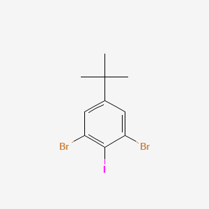molecular formula C10H11Br2I B2516663 3,5-Dibromo-4-iodo-tert-butylbenzene CAS No. 172368-00-2