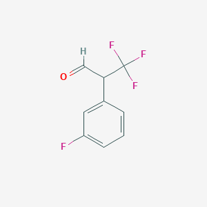 3,3,3-Trifluoro-2-(3-fluorophenyl)propanal