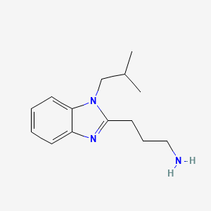 3-[1-(2-methylpropyl)-1H-benzimidazol-2-yl]propan-1-amine