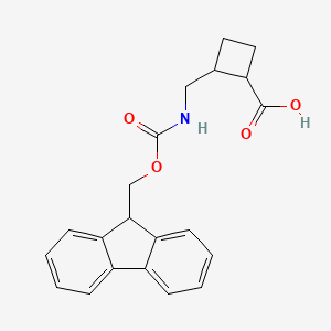 2-[(9H-Fluoren-9-ylmethoxycarbonylamino)methyl]cyclobutane-1-carboxylic acid