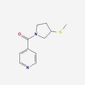 4-[3-(Methylsulfanyl)pyrrolidine-1-carbonyl]pyridine