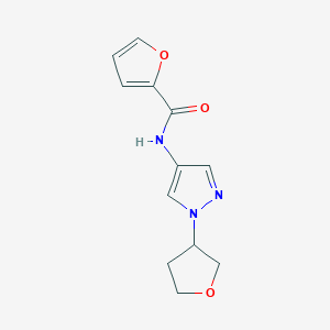 N-(1-(tetrahydrofuran-3-yl)-1H-pyrazol-4-yl)furan-2-carboxamide