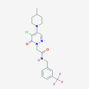 2-[5-chloro-4-(4-methylpiperidin-1-yl)-6-oxopyridazin-1(6H)-yl]-N-[3-(trifluoromethyl)benzyl]acetamide
