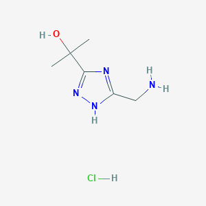 2-(5-(Aminomethyl)-1H-1,2,4-triazol-3-yl)propan-2-ol hydrochloride