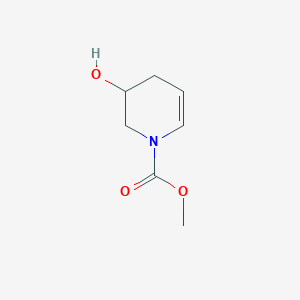 molecular formula C7H11NO3 B2516686 Methyl 3-hydroxy-1,2,3,4-tetrahydropyridine-1-carboxylate CAS No. 1820605-22-8
