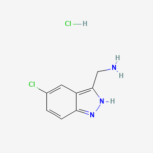(5-chloro-2H-indazol-3-yl)methanamine;hydrochloride