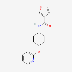 N-((1r,4r)-4-(pyridin-2-yloxy)cyclohexyl)furan-3-carboxamide