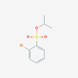 molecular formula C9H11BrO3S B2516705 Propan-2-yl 2-bromobenzene-1-sulfonate CAS No. 219945-37-6