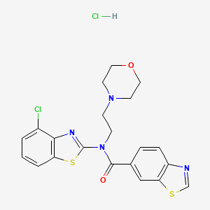 N-(4-chlorobenzo[d]thiazol-2-yl)-N-(2-morpholinoethyl)benzo[d]thiazole-6-carboxamide hydrochloride