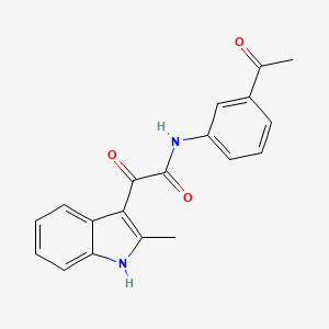 N-(3-acetylphenyl)-2-(2-methyl-1H-indol-3-yl)-2-oxoacetamide