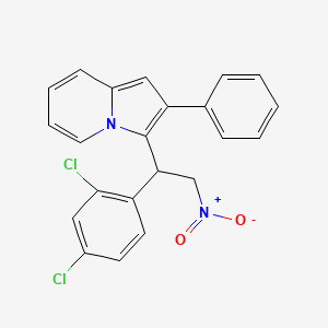 3-[1-(2,4-Dichlorophenyl)-2-nitroethyl]-2-phenylindolizine