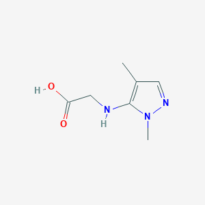 2-[(2,4-Dimethylpyrazol-3-yl)amino]acetic acid
