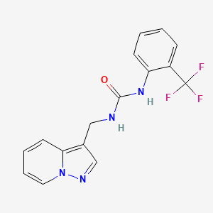 1-(Pyrazolo[1,5-a]pyridin-3-ylmethyl)-3-(2-(trifluoromethyl)phenyl)urea