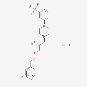 1-[2-(Adamantan-1-yl)ethoxy]-3-{4-[3-(trifluoromethyl)phenyl]piperazin-1-yl}propan-2-ol hydrochloride