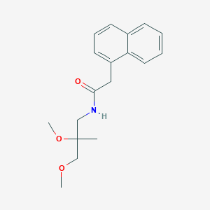molecular formula C18H23NO3 B2516728 N-(2,3-dimethoxy-2-methylpropyl)-2-(naphthalen-1-yl)acetamide CAS No. 2034242-30-1