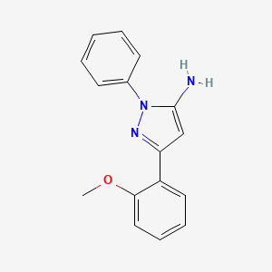 molecular formula C16H15N3O B2516730 3-(2-methoxyphenyl)-1-phenyl-1H-pyrazol-5-amine CAS No. 926208-66-4