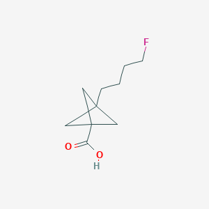 molecular formula C10H15FO2 B2516744 3-(4-Fluorobutyl)bicyclo[1.1.1]pentane-1-carboxylic acid CAS No. 2287313-29-3