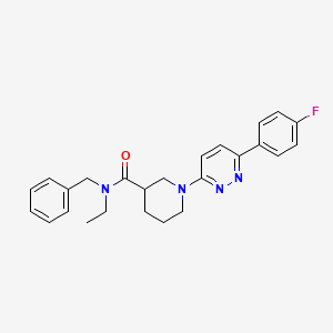 molecular formula C25H27FN4O B2516749 N-benzyl-N-ethyl-1-[6-(4-fluorophenyl)pyridazin-3-yl]piperidine-3-carboxamide CAS No. 1203055-81-5