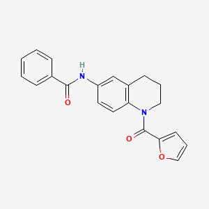 N-[1-(furan-2-carbonyl)-3,4-dihydro-2H-quinolin-6-yl]benzamide