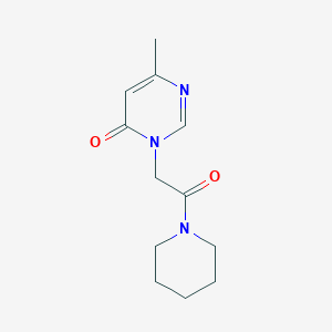 6-methyl-3-(2-oxo-2-(piperidin-1-yl)ethyl)pyrimidin-4(3H)-one