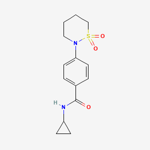 N-cyclopropyl-4-(1,1-dioxido-1,2-thiazinan-2-yl)benzamide
