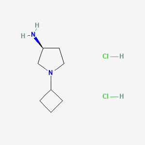 molecular formula C8H18Cl2N2 B2516779 (S)-1-Cyclobutylpyrrolidin-3-amine dihydrochloride CAS No. 1286208-62-5