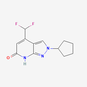 2-Cyclopentyl-4-(difluoromethyl)-2H-pyrazolo[3,4-b]pyridin-6(7H)-one