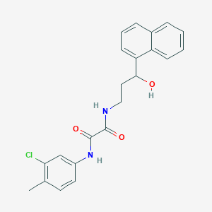 N1-(3-chloro-4-methylphenyl)-N2-(3-hydroxy-3-(naphthalen-1-yl)propyl)oxalamide