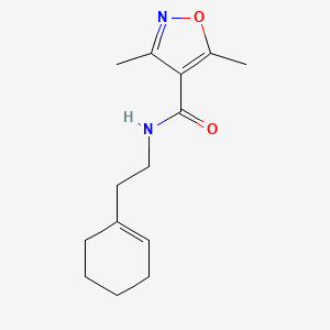 molecular formula C14H20N2O2 B2516828 N-[2-(cyclohex-1-en-1-yl)ethyl]-3,5-dimethyl-1,2-oxazole-4-carboxamide CAS No. 717857-92-6