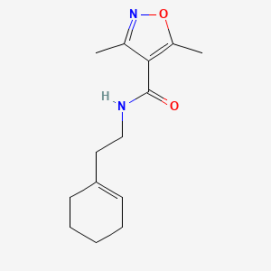 molecular formula C14H20N2O2 B2516828 N-[2-(1-cyclohexen-1-yl)ethyl]-3,5-dimethyl-4-isoxazolecarboxamide CAS No. 717857-92-6