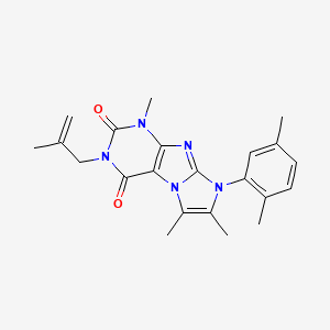 6-(2,5-Dimethylphenyl)-4,7,8-trimethyl-2-(2-methylprop-2-enyl)purino[7,8-a]imidazole-1,3-dione