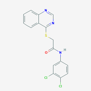 molecular formula C16H11Cl2N3OS B2516838 N-(3,4-dichlorophenyl)-2-(quinazolin-4-ylthio)acetamide CAS No. 721409-56-9