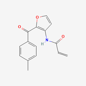 molecular formula C15H13NO3 B2516877 N-[2-(4-Methylbenzoyl)furan-3-yl]prop-2-enamide CAS No. 2305490-95-1