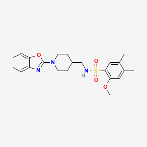 B2516885 N-((1-(benzo[d]oxazol-2-yl)piperidin-4-yl)methyl)-2-methoxy-4,5-dimethylbenzenesulfonamide CAS No. 1797285-01-8