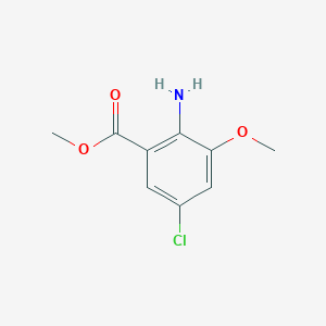 molecular formula C9H10ClNO3 B2516895 Methyl 2-amino-5-chloro-3-methoxybenzoate CAS No. 906095-44-1
