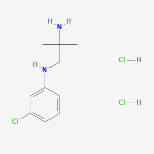 molecular formula C10H16Cl2N2 B2516907 N1-(3-Chlorophenyl)-2-methylpropane-1,2-diamine dihydrochloride CAS No. 1443278-75-8