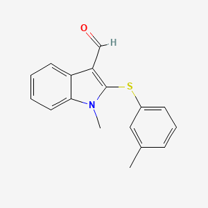 1-methyl-2-[(3-methylphenyl)sulfanyl]-1H-indole-3-carbaldehyde