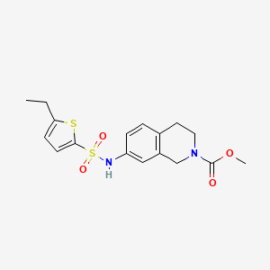 methyl 7-(5-ethylthiophene-2-sulfonamido)-3,4-dihydroisoquinoline-2(1H)-carboxylate