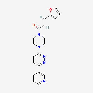 (E)-3-(furan-2-yl)-1-(4-(6-(pyridin-3-yl)pyridazin-3-yl)piperazin-1-yl)prop-2-en-1-one