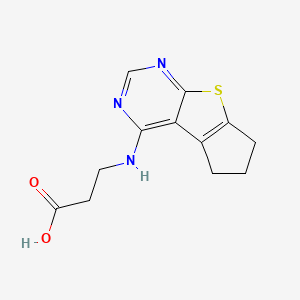 3-(2,3-Dihydro-1H-8-thia-5,7-diaza-cyclopenta[a]inden-4-ylamino)-propionic acid