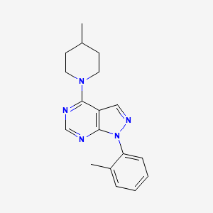 1-(2-methylphenyl)-4-(4-methylpiperidin-1-yl)-1H-pyrazolo[3,4-d]pyrimidine