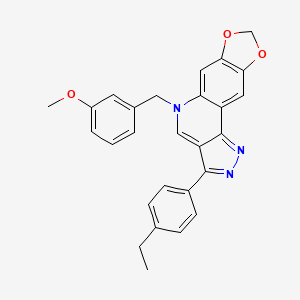 3-(4-ethylphenyl)-5-(3-methoxybenzyl)-5H-[1,3]dioxolo[4,5-g]pyrazolo[4,3-c]quinoline