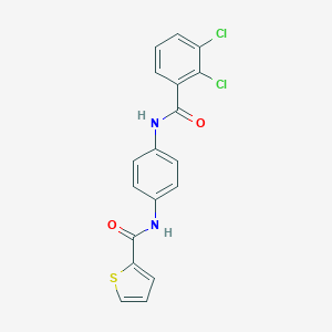 molecular formula C18H12Cl2N2O2S B251694 N-[4-(2,3-DICHLOROBENZAMIDO)PHENYL]THIOPHENE-2-CARBOXAMIDE 