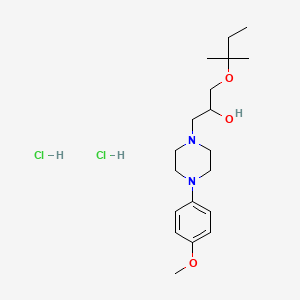 1-(4-(4-Methoxyphenyl)piperazin-1-yl)-3-(tert-pentyloxy)propan-2-ol dihydrochloride