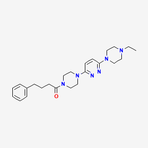1-(4-(6-(4-Ethylpiperazin-1-yl)pyridazin-3-yl)piperazin-1-yl)-4-phenylbutan-1-one