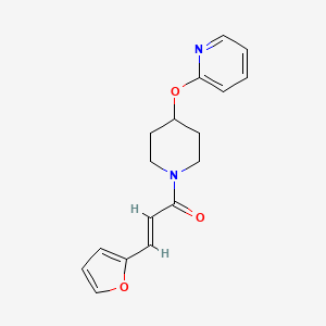 (E)-3-(furan-2-yl)-1-(4-(pyridin-2-yloxy)piperidin-1-yl)prop-2-en-1-one