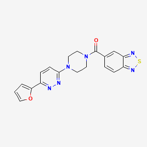 Benzo[c][1,2,5]thiadiazol-5-yl(4-(6-(furan-2-yl)pyridazin-3-yl)piperazin-1-yl)methanone