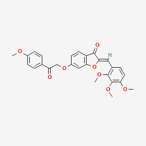 (Z)-6-(2-(4-methoxyphenyl)-2-oxoethoxy)-2-(2,3,4-trimethoxybenzylidene)benzofuran-3(2H)-one